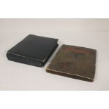 Two early 20th Century post card albums, containing a collection of assorted postcards, mostly