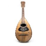 An early 20th Century Italian lute with trade label of Pasquale D'Isanto, Naples, anno 1903 to