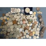 UK & World Coins. Includes small amount of pre 47 silver, Victorian Penny’s, Commemorative Crowns