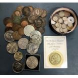 Coin collection, includes silver Threepence, commemorative crowns and copper penny’s.