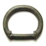 Romano British Terret Ring.  Circa 1st century BC - 1st century AD. Size: 43.55 mm. A bronze