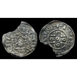 Henry I Annulet And Piles Type Penny.    AD 1100-35. Silver, 1.21 grams. 18.62 mm. Obverse: