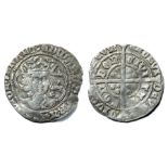 Edward IV Groat.  Light coinage, 1464 -70. Silver, 2.91 grams. 25mm. Obverse: Crowned facing bust,