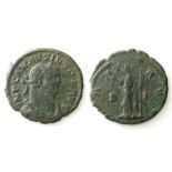 Carausius Antoninianus.    Mid AD 286 - summer 293. Billon, 4.17 grams. Size: 24.44 mm. Obverse: