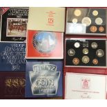 Royal Mint Proof Year Sets, includes 1970, 1982, 2 x 1983, 1986 & 1996.