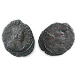 Carausius Antoninianus.   Mid AD 286 - summer 293. Billon, 2.66 grams. 22.54 mm. Obverse: Radiate