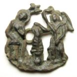 Medieval Pilgrims Badge.   Circa 15th century AD. Size: 25.48 mm. A copper-alloy open-work