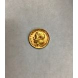 George V 1911 Half Sovereign. Condition, wear to high points with small scratches to surface.