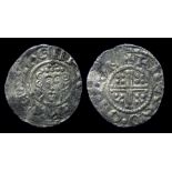 John Penny.  1199-1216 AD. Silver, 1.33 grams. 19.48 mm. Obverse: Crowned facing bust with