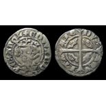 Edward III Aquitaine Sterling.   1327-77. Silver, 1.42 grams. 18.42 mm. Obverse: Crowned bust