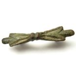 Anglo-Saxon Equal-Arm Brooch.    Circa 8th - 10th century AD. Size: 40.86 mm. A copper-alloy