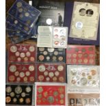 Year sets & commemorative coins, includes 5 x 1965 sets, 2 x pre decimal sets, Elizabeth II half