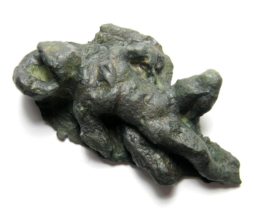 Roman Bronze Statuette.  Circa 1st - 2nd century AD. Bronze, 78.18 grams. Size: 68.14 mm. A rare - Image 4 of 4