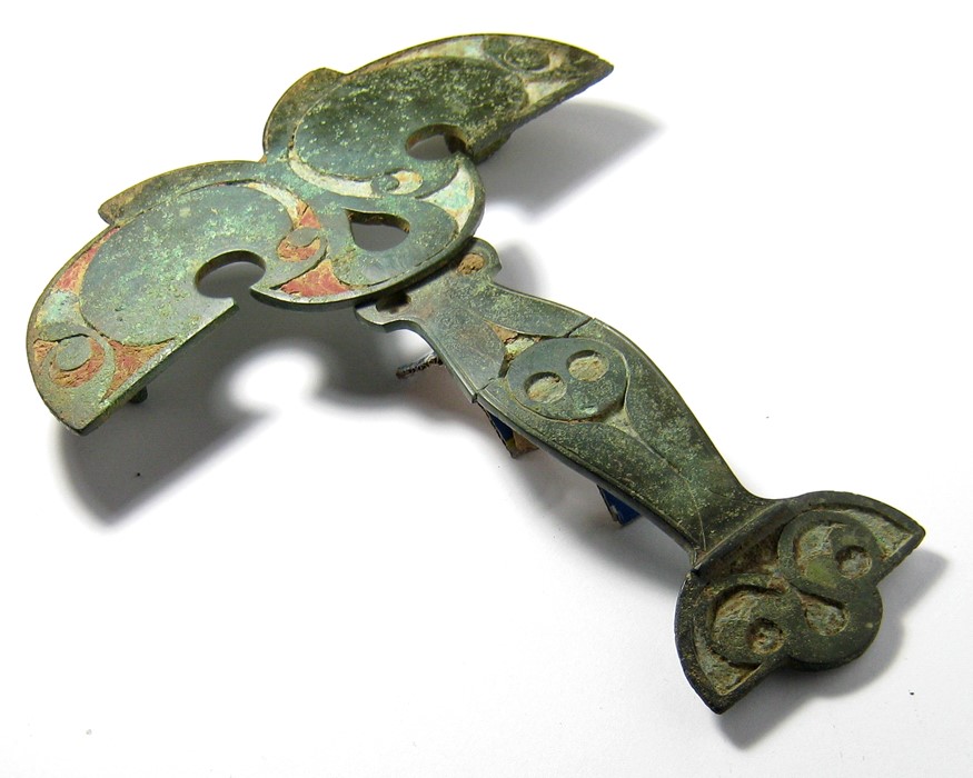 Celtic Harness Brooch. This amazing piece of Ancient British horse furniture dates back to the mid