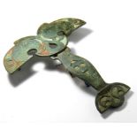 Celtic Harness Brooch. This amazing piece of Ancient British horse furniture dates back to the mid