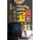 Modern UK Coins, includes 7 x £5 coins, 4 x £2 coins, 4 x £1 coins & 13 x old large 50p coins,