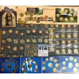 Euro Coin year sets (27 sets) with a San Marino 2005 St. Francis Gate 3 coin set.