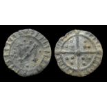 Medieval Penny Token.   Circa 14th century. Lead, 1.47 grams. 15.59 mm. Obverse: N with pellets