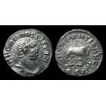 Carausius Denarius. AD 286-93. Silver, 3.65g. 19 mm. Obverse: Laureat bust right, IMP CARAVSIVS P