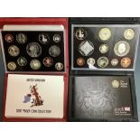 Royal Mint, 2007 & 2008 Proof Year Sets, in Original Case.