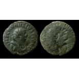 Carausius Antoninianus. (Brockage)   Mid AD 286 - summer 293. Billon, 4.46 grams, 24.52 mm. Obverse: