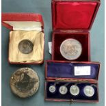 1896 Maundy money in Original Case along with the 1837-1897 jubilee medal in a case a silver