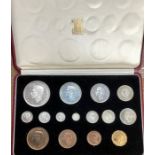 Royal Mint 15 coin 1937 Specimen Coin Set in Original Case.