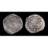 John Irish Farthing.  Third Rex coinage. 1207-11 AD. Silver, 0,34 grams. 11.03 mm. Obverse: Facing