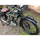 Vintage Motorcycle: 1926 Connaught 348cc. First registered 015/01/1926. Frame no. S4937.