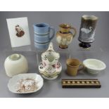 A collection of nineteenth and twentieth century pottery, c.1830-1920. Yo include: a named and dated