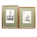 Collection of eight signed limited edition etching
