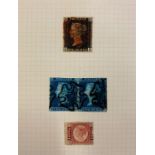 Four Albums - containing - stronger collection of GB material noting - 4 margin 1d Black, KB, red