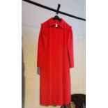 Aquascutum red pure wool coat, fully lined, 1995/2000 bought in a vintage sale, but the coat is late