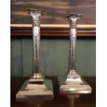A pair of late Victorian military interest silver