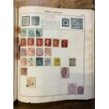 Stamps. Used worldwide collection in two "schoolboy/girl" albums plus loose clippings in envelope