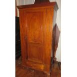 A late Victorian mahogany wardrobe with drawer at the base. 194cm tall, 106 cm wide. (1) Some wear