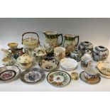 A selection of European, English and Chinese porcelain, to include: jug, vases, commemorative, Crown