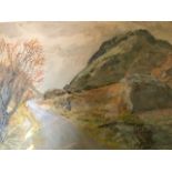 A collection of five assorted watercolours, to include works by Ian McIlhenny, George Edward