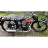 Vintage Motorcycle: 1927 Dunelt 250cc Model K. First registered 17/1/1927. Engine no. 6227. Frame
