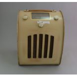 A 1950s Ever Ready battery portable radio.