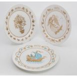 Six Spode Christmas plates, 1970 x 4, 1971, 1972 (6)