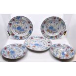 A set of five 19th century Ironstone plates and dishes (5)