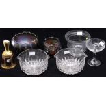Glassware - Carnival glass; cut glass; 19th century and later, rinsers, etc (7)