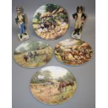 A set of twelve Royal Doulton ' Old Country Crafts' collectors plates, together with seven