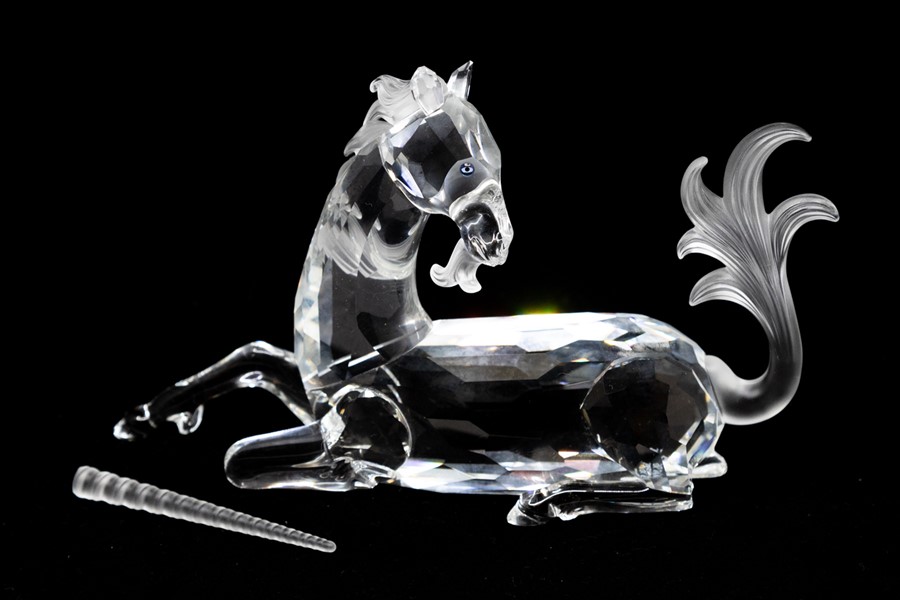 Swarovski Annual Edition 1996, Fabulous Creatures, The Unicorn (with detached horn), with box and