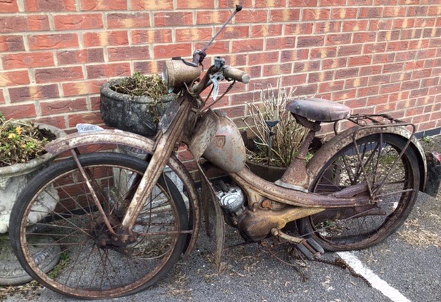 Motor bike NSV Quickly Moped 1957 with papers, AF condition, great project