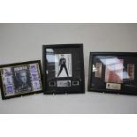 Two Framed Elvis Film Cells and A framed selection of Elvis Stamps All Photo's Are In Good Overall