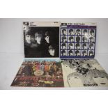 A Collection Of Beatles Records To Include SGT Peppers Lonely Hearts Club Band, Revolver, With The