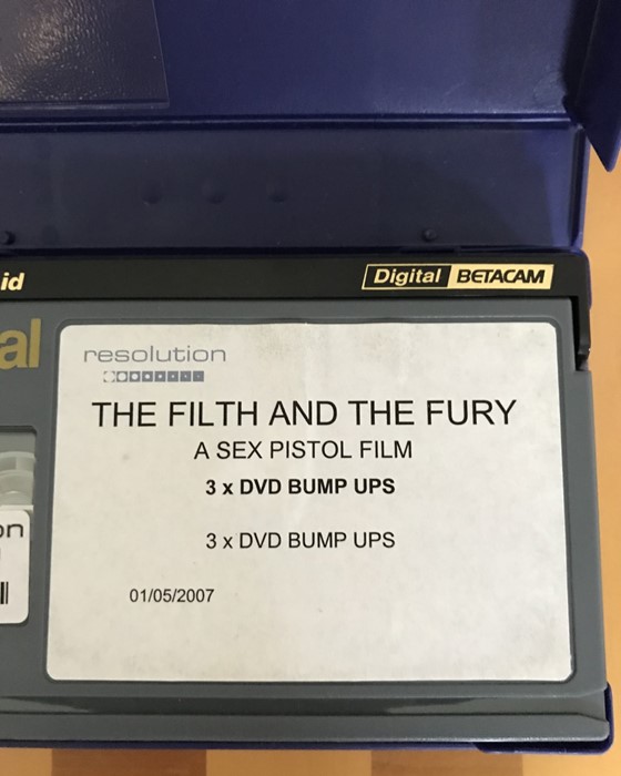 An extremely rare Sex Pistols ‘The Filth & The Fury’ Promo / Demo Digital Betacam tape from - Image 4 of 8