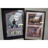 Two Framed Stamp Collections of Elvis, To include Elvis The King of Rock & Roll No. 841 of 2000,